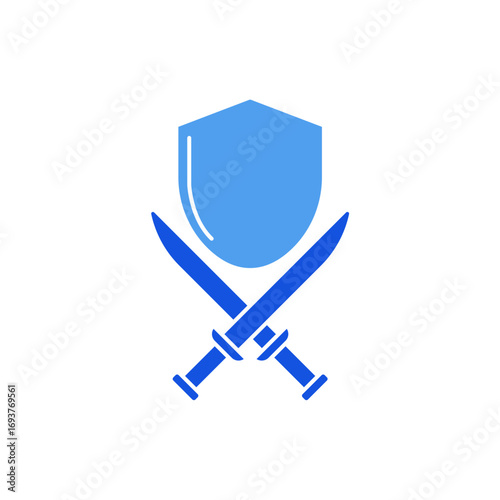 defense icon outline editable stroke line drawing eps