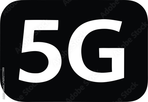 Modern 5g wireless technology icon symbol for high-speed mobile connectivity and future communication networks