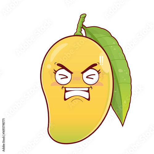 mango hurt face cartoon cute