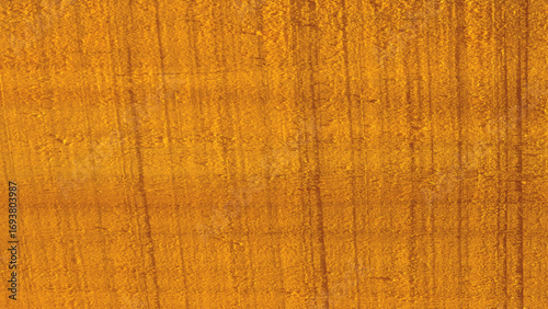yellow wooden desk texture background, Top view