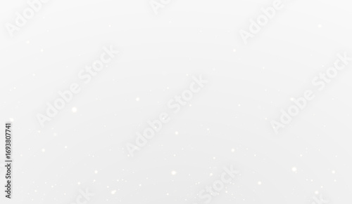 Christmas background with white powder dust light in PNG format. Magical, shining white dust with fine sparkling particles gently falling. A fantastic shimmer effect perfect for festive and winter