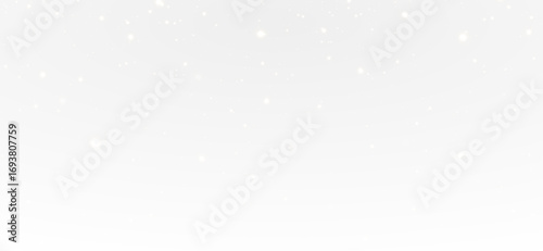 Christmas background with white powder dust light in PNG format. Magical, shining white dust with fine sparkling particles gently falling. A fantastic shimmer effect perfect for festive and winter