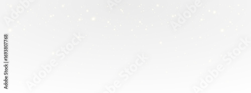 Christmas background with white powder dust light in PNG format. Magical shining white dust with fine, sparkling particles gently falling. Features a fantastic shimmer effect perfect for festive 