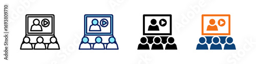Software Training All In One Icon Multi Styles Vector Set
