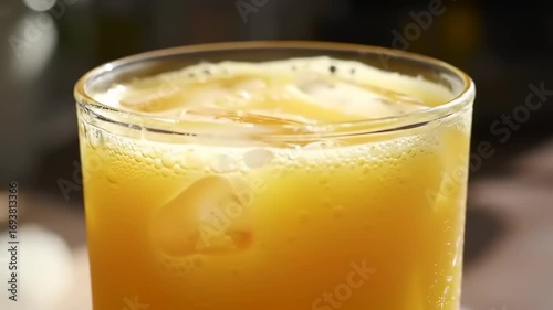Wallpaper Mural Iced Orange Juice Drink Closeup. Torontodigital.ca