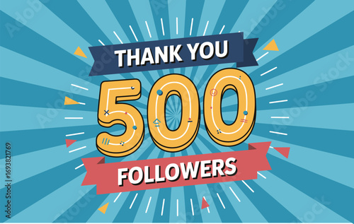 Thank you five hundred followers social media milestone