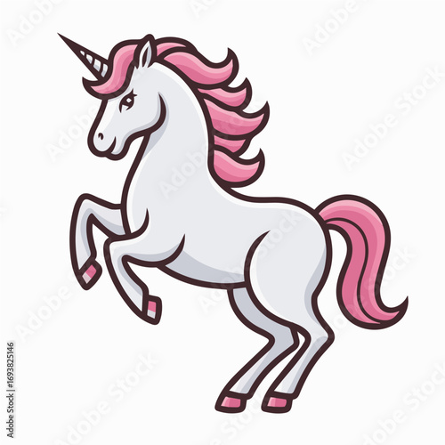 Colorful illustration of a Unicorn vector