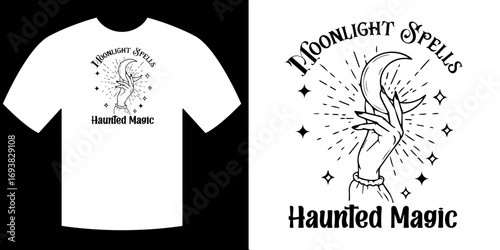 Mystic Tee: This mystical tee features an eye-catching illustration. The artwork invokes a sense of magic.