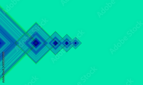 Dynamic Diamond Cascade Abstract Background A Vibrant Display of Geometric Shapes in Turquoise and Blue for Modern and Energetic Design Compositions