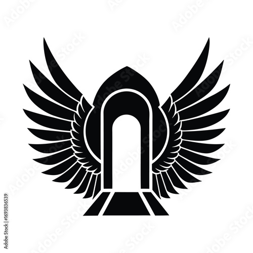 Guardian Falcon Wings Above Doorway Protection Symbol