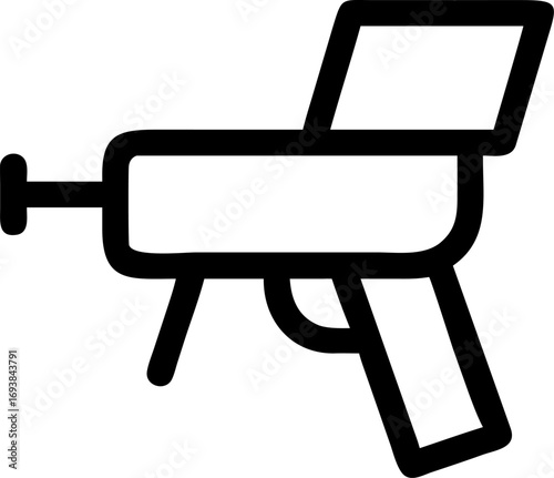 Stylized Illustration of a Space Ray Gun for Creative Projects and Sci-Fi Designs