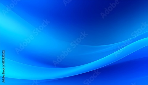 Smooth, flowing, abstract blue background