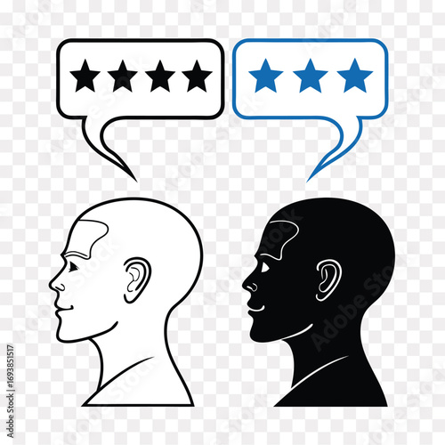 Customer feedback and star ratings from two different perspectives