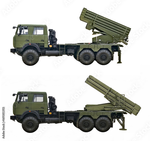 A collection of concepts of MLRS based on a 6x6 truck (top: Tornado-G, bottom: 9P140MB Uragan-M). Individual images, in full size, can be found in the portfolio or by name in the site search