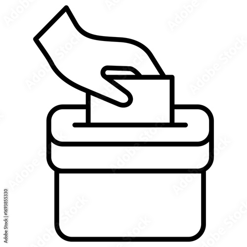 Election Outline Icon