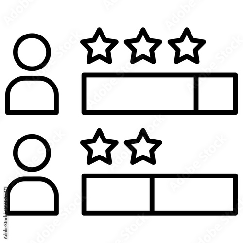 Ranking Outline Icon