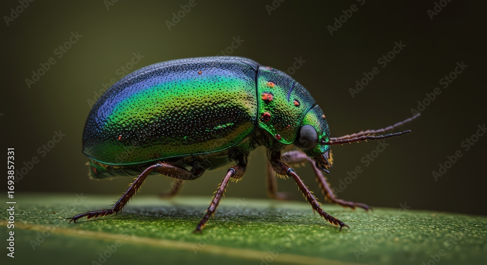 Fototapeta premium Colorful beetle close up
