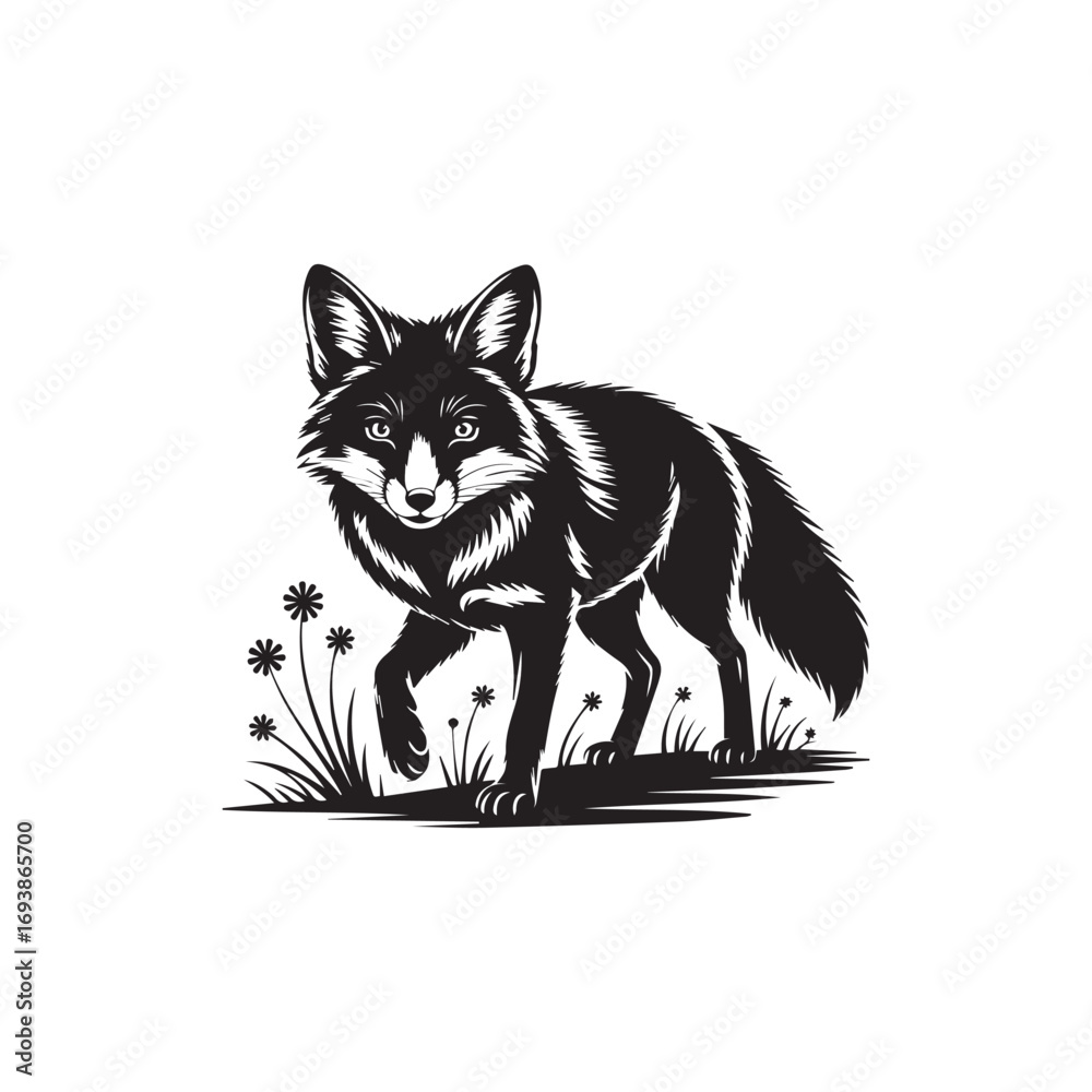 Fototapeta premium vector illustration of wolf