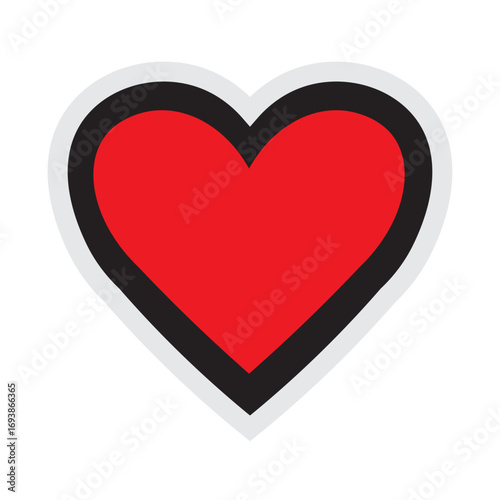 Red Heart Shape Graphic