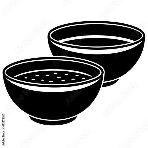 empty bowl isolated on white background