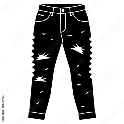 jeans isolated on white
