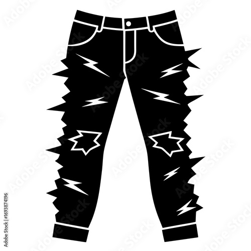 vector illustration of jeans