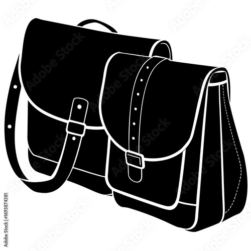 vector illustration of a bag