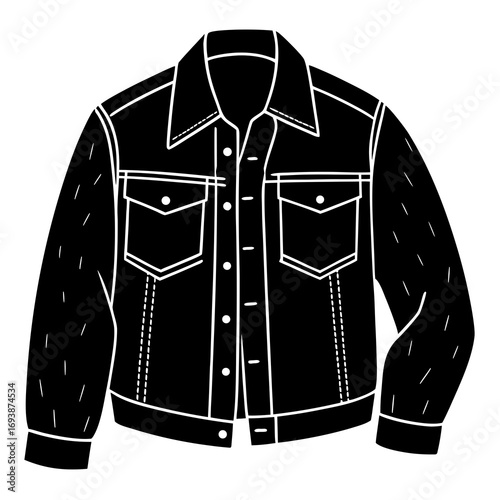 vector illustration of a jacket