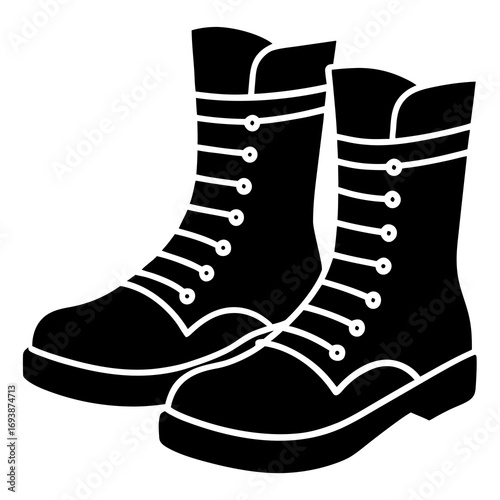 pair of winter boots
