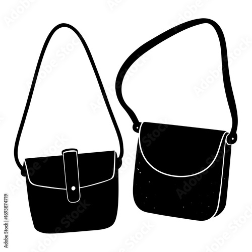 female bag isolated on white
