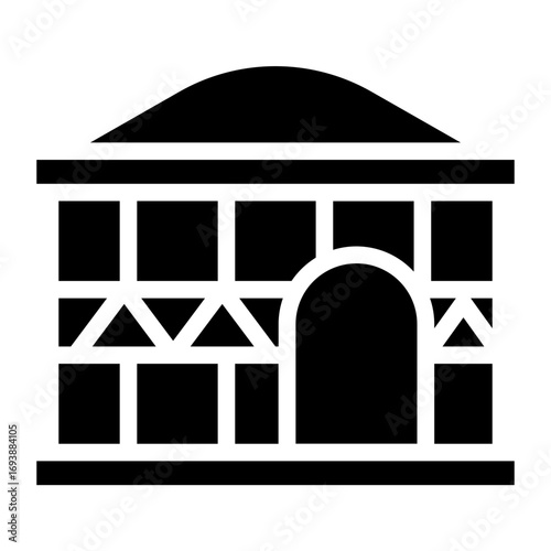 Vector Design Yurt Icon Style