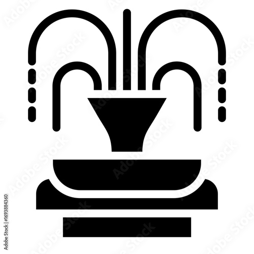 Foto Vector Design Fountain Icon Style