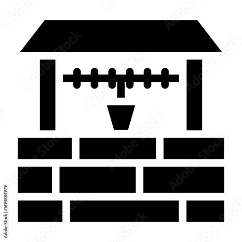Vector Design Water Well Icon Style