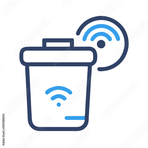 Smart Trash Can with Wireless Connectivity: Waste Management Innovation with Digital Technology