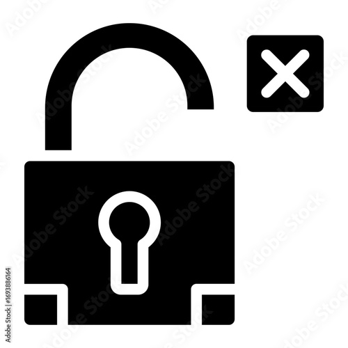 Vector Design Unlocked Icon Style