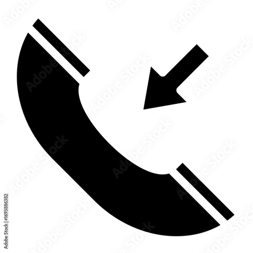 Vector Design Incoming Call Icon Style