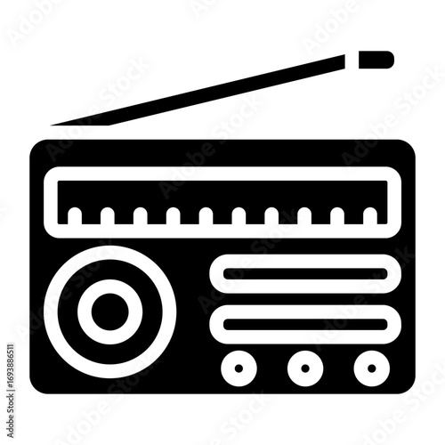 Vector Design Radio Icon Style