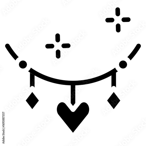 Vector Design Wedding Locket Icon Style