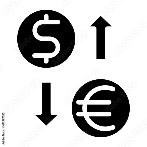 Vector Design Exchange Rate Icon Style