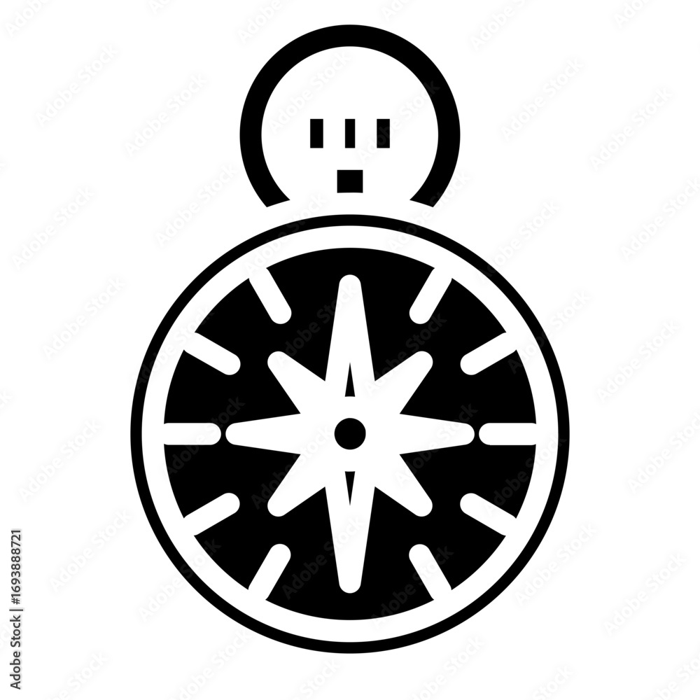 Obraz premium Vector Design Compass Icon Style