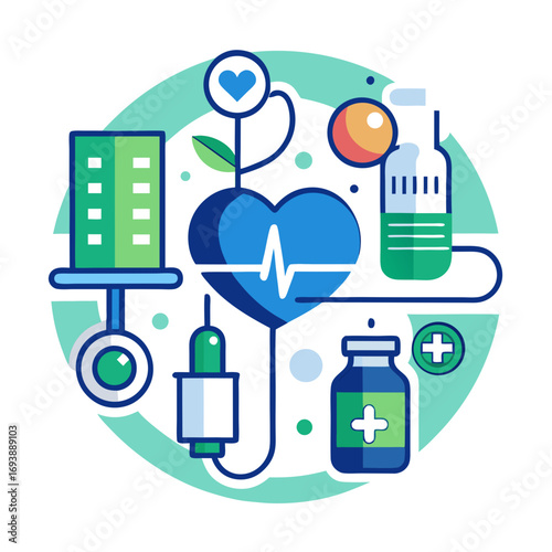 medical icons set