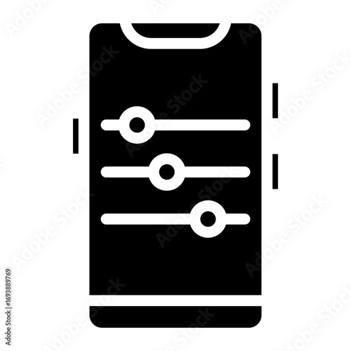 Vector Design Sliders Icon Style