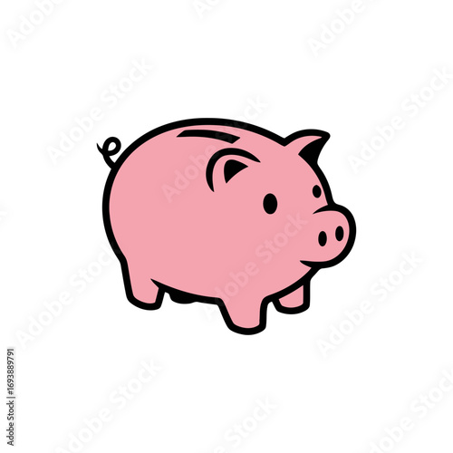 pink piggy bank