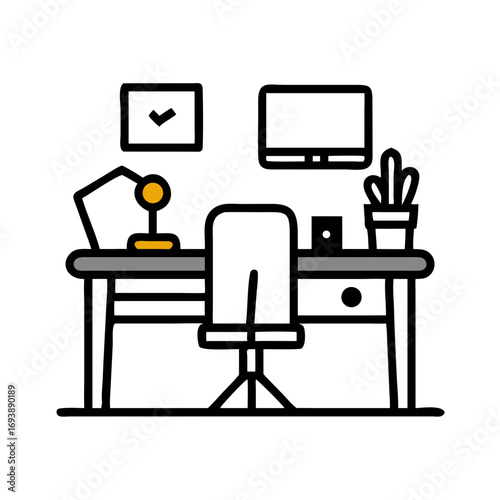 Minimalist illustration of a golden ball falling through an obstacle course on a dark background