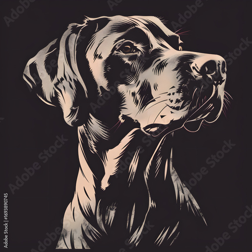 portrait of a black and white