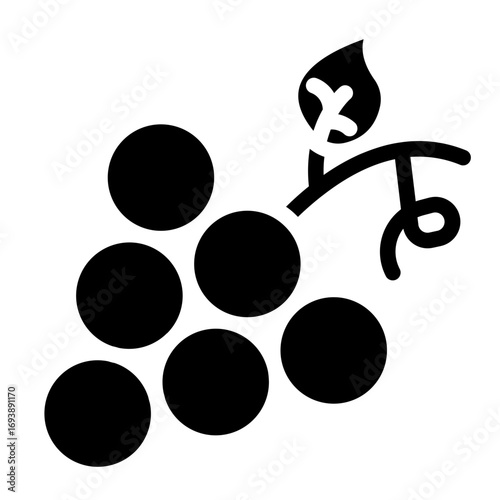 Vector Design Grapes Icon Style
