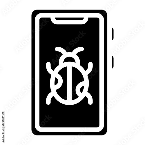 Vector Design Phone Virus Icon Style