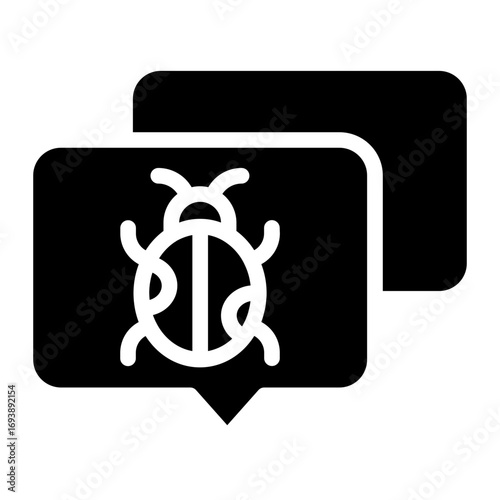 Vector Design Chat Virus Icon Style