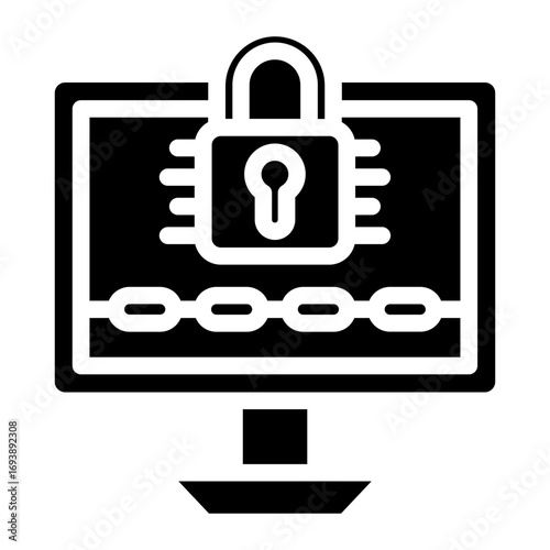 Vector Design Ransomware Icon Style
