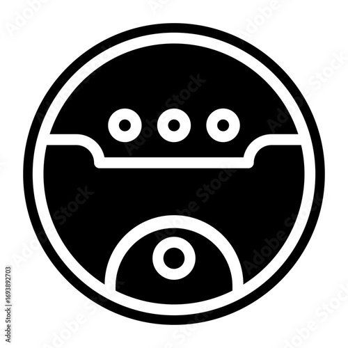 Vector Design Robotic Vaccum Icon Style